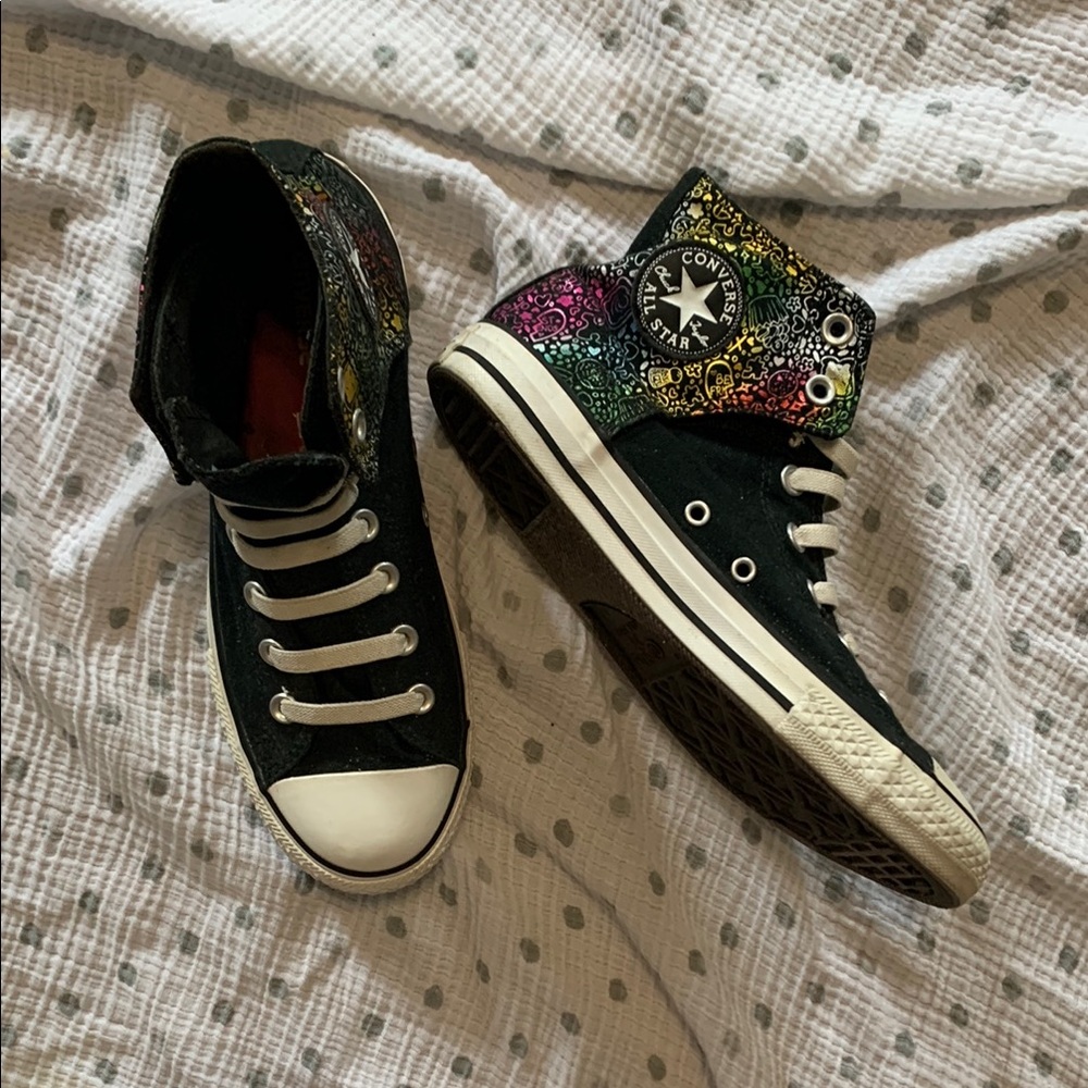 Converse Black High-Top Sneakers with Classic Design